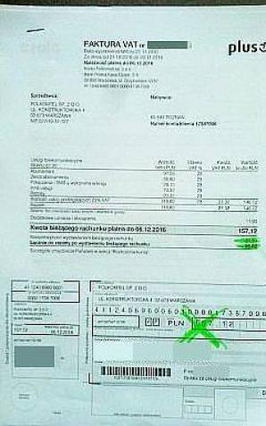Plus każe sobie płacić to, co jest nienależne? Oto przykład mylnej faktury!