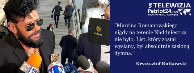[VIDEO] Krzysztof Rutkowski w Sejmie RP o Marcinie Romanowskim, Naddniestrzu i sprawie Sylwestra Suszka